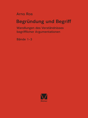 cover image of Begründung und Begriff